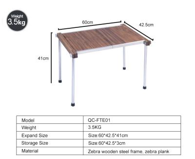 China QC-FTE01 Japanese Korean BBQ Grill Table Charcoal for sale