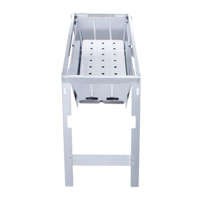 China 2022 Whole Sale QC-LY-3 Stainless Steel Charcoal Barbecue Easily Assembled Portable Grill For Camping for sale