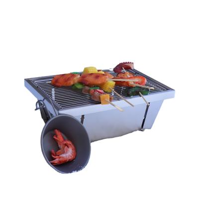 China QCOEM-TX Hot Selling Easily Assembled Portable Folding BBQ Charcoal Stainless Steel Grill Grill for sale