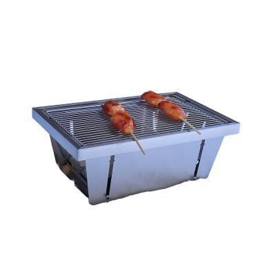 China QC-TX Hot Camp Stainless Steel BBQ Charcoal Grill Portable Easily Assembled Smoker for sale