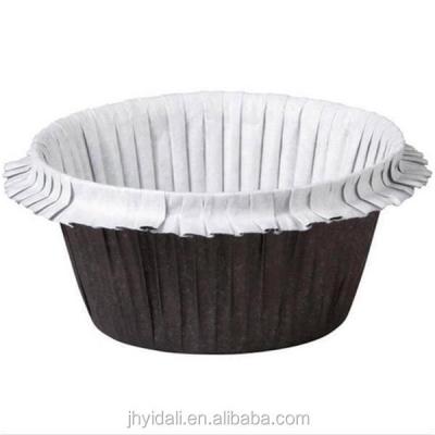 China Wholesale Black Roll Cup Movie Paper Cake Single Wall Topper Cups for sale