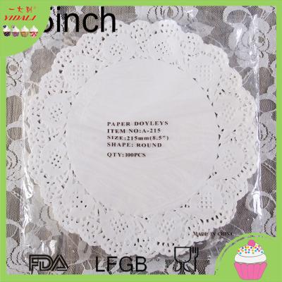 China Eco-riendly Factory Round White Paper Placemats in Pieces for sale