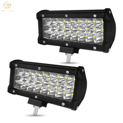 China Aluminum Alloy 6000K 72W Super Bright Motor Led Light Bar Truck Car SUV for sale