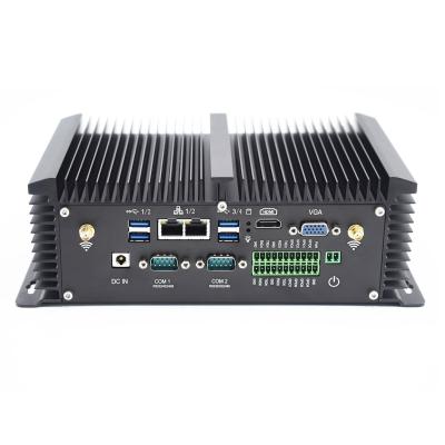 China Aluminum Alloy VENOEN 8th Gen PC Intel Fanless Industrial Mini Core i5 8250U 7200U i7 8550U With 8*GPIO RS232 Pin 2Lan HD VGA 4K SIM Slot for sale