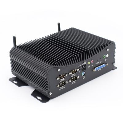 China Fanless+Aluminum Alloy Metal Case PC Mini Core i5 8250u i5 10210u I7 10510U Support Dual Band Fanless DC RS232/RS485 WIFI 9-36V With BT for sale