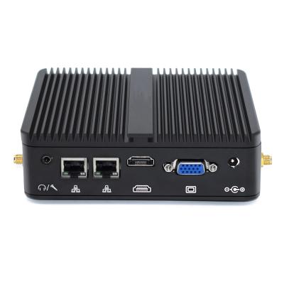 China For Fanless Quad Core Mini Pc Home and Student Dual Mini PC J4105/J4125 Desktop Win7/10 Linux 12V LAN Desktop Computer for sale