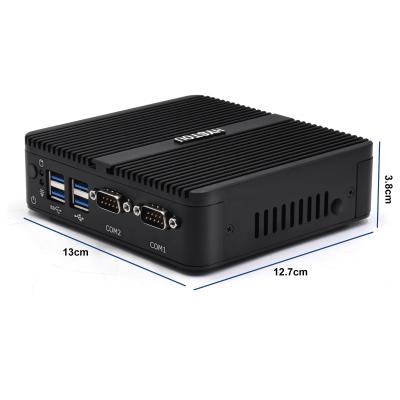 China For Cheapest 4K Home and Student Mini 4 Wire Fanless PC J4125 4 Core with DDR4 32GB Max Desktop Computer HTPC TV Box Barebone with RS232 for sale