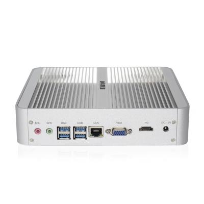 China Best Size Mini PC Core i3 8145U i5 8250U I7 4500U Win10 HD VGA 4K Mini Tower PC Cheap Tiny Alloy Case Small Nettop Computer for sale