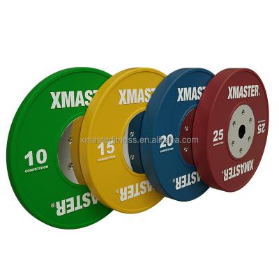 China Universal Xmaster high quality bumper plate 150kg weight plate set gym plates colour rubber wholesale for sale