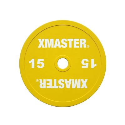 China Universal Xmaster barbell with weight plates set gym weighted plates Calibrated Powerlifting Plate for sale