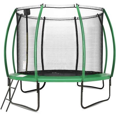 China With Protective Kids Children Pumpkin Net Trampoline With Encllosure, Rebounder For Fitness for sale