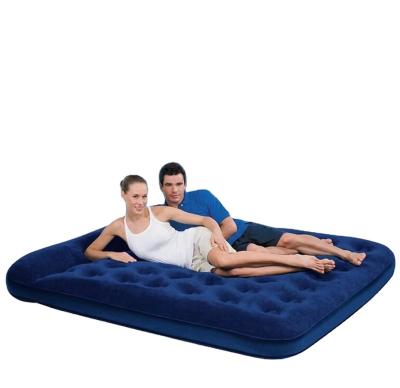 China Wholesale Luxury PVC Collapsible Floating Inflatable Queen Size Mattress Sleep Folding Bed Air Mattress for sale