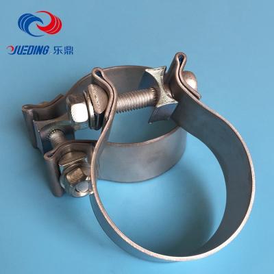 China Popular Pipe Clamp Stanless Steel Exhaust Tie Down Type Saddle Clamp Accuseal O Clamps for sale