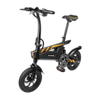 China Iron Frame Electric Bike Foldable Easy Carry 18650 Li Battery 350W 36V 7.8Ah Adult Rechargeable E-Bike Electric Bicycle for sale