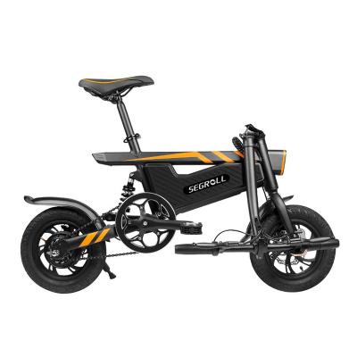 China Iron Frame Electric Bike Foldable Easy Carry E-Bike For Adults Electric Bicycle for sale