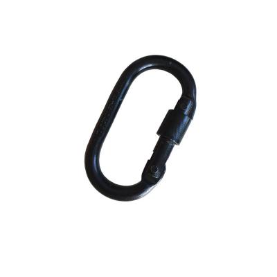 China High Quality Round Carabiner 25kn Staple Stainless Steel Carabiner Retail Industry Riser Carabiner for sale