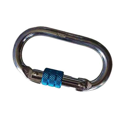 China High Quality USA Safety Carabiner Hook 23kn Safety Screw Hook For Sightseeing for sale