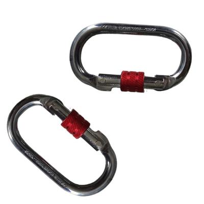 China USA Yoga Hammock Lock Security Alloy Steel Carabiner Track Spring Buckle Outdoor for sale