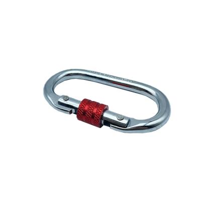 China Heavy Duty Stainless Steel Spring Buckle Hook 5*50 Carabiner Link Buckle Bag Tie US Level for sale