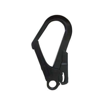 China Us Industrial CE EN362 Aluminum Alloy Black Anodized High Quality Forged Rebar Metal Hook for sale