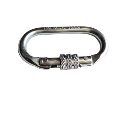 China Heavy Industry 25KN Safety Carabiner Cold Formed Steel Oval Hook For Camping Climbing for sale