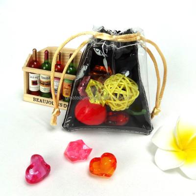 China Security Customized Reputable DNA Velvet Plastic Gift Bags With Drawstring for sale