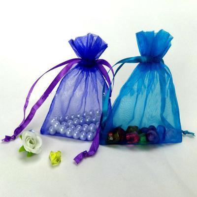 China Recyclable custom drawstring all types of candy organza bag for sale