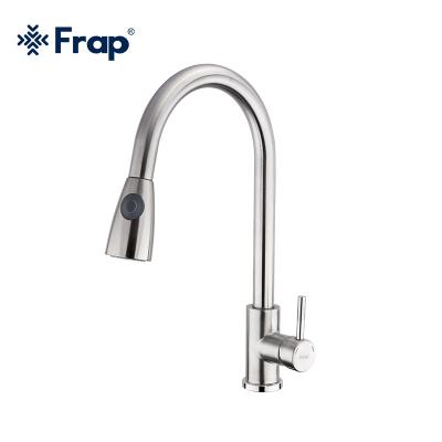 China Sense Faucets Frap New Satin SUS304 Kitchen Mixer With Pull Out Spout Filter Faucet Kitchen F60899-1 for sale