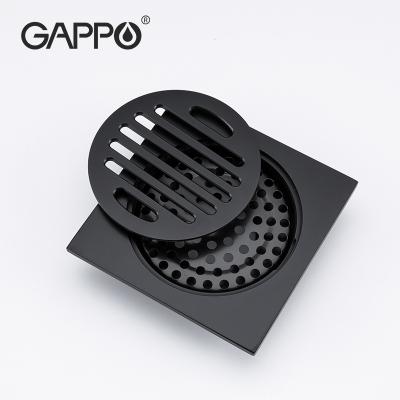 China Gappo G81053-6 Modern High Quality Square Drainer Strip Brass Floor Drain for sale