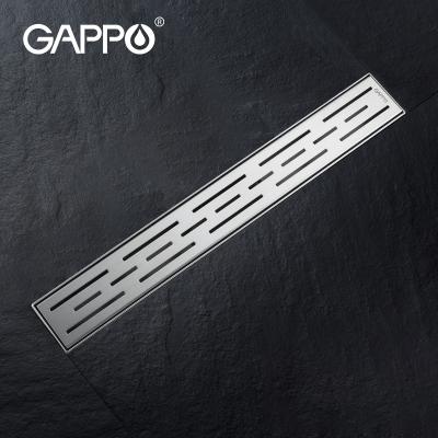 China Gappo Satin Bathroom Floor Drain Cover Modern Luxury 304 Corner Trap Floor Drain G85007-1 for sale