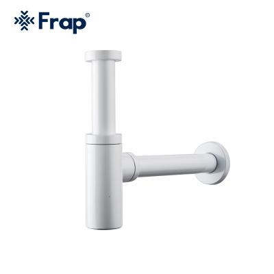 China Modern Frap New White Lavatory Drain For Sink Water Stainless Steel Pop Up DrainBathroom Basin Pipe Drain F82-6 for sale