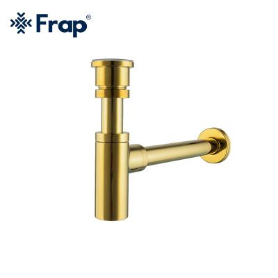 China Modern Frap Brass Lavatory Siphon Waste Pipe Drain For Sink Water Drain Bottle Trap Drain Wall Extension For Basin Waste F82-3 for sale