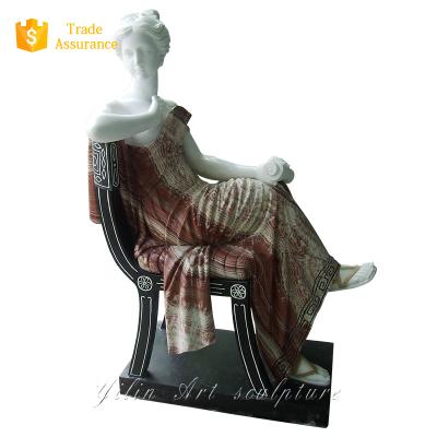 China Chinese Carved Marble Lady Statue For Sale for sale