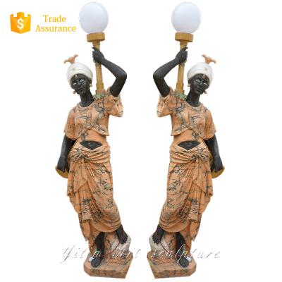 China Modern Sunset Woman Light Lamp Red Stone Statue For Sale for sale