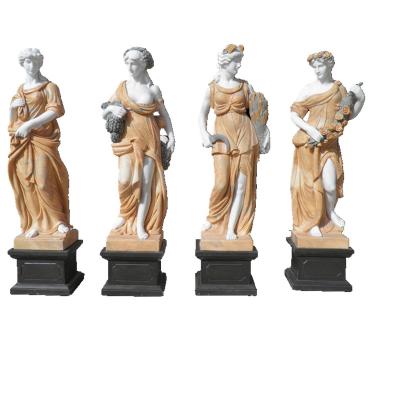 China Modern Stone Marble Four Season Lady Statue For Sale for sale