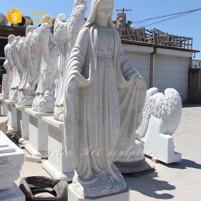 China Durable And Artistic Carved Virgin Mary Mother Catholic Stone Marble Statue YL-R903 for sale