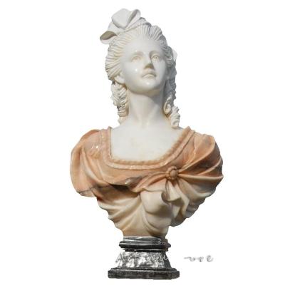 China Modern White Marble Woman Bust Statue For Sale for sale