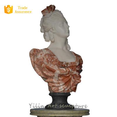 China Durable And Artistic Custom Made Greek Marble Statue Bust Natural Stone Head Statues For Decoration for sale