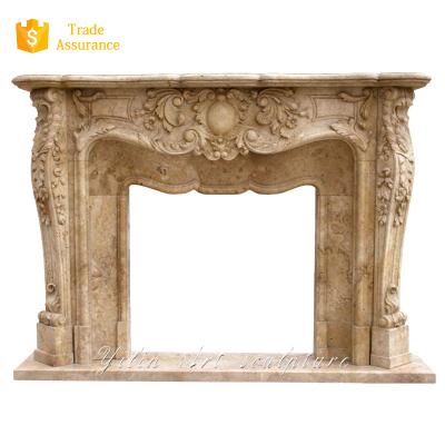 China Modern Nature Stone Carving Statues Marble Fireplace For Sale for sale