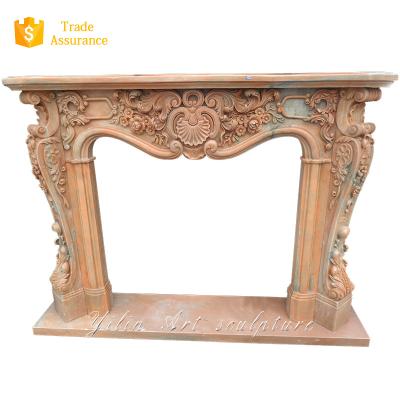 China Modern Decorative Stone Marble Fireplace Mantel For Sale for sale