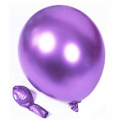 China Hot Selling Wholesale Gift Toy Gift Play 12 Inch Metal Latex Balloon Wedding Decoration Hit Metal Chrome Balloons for sale