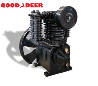 China Lubricated Industrial 5HP 2 Stage Piston Air Compressor Pump Main Pump Air Compressor Air Compressor Head for sale