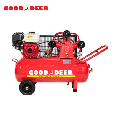 China 6.5 HP Honda Gasoline Engine Piston Portable Air Compressor Condor Switch 115PSI Single Stage Lubricated Air Compressor, Handle and Wheel for sale