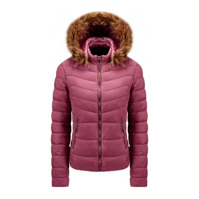 China Fashion Style Women Winter Thick Warm White Anti-wrinkle Padded Down Coat Oversized Pink Down Jacket For Female for sale