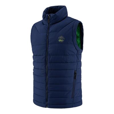 China Anti-pilling Mens Polyester Wadding Fabric Nylon Type And Sleeveless Mens Jacket 100% Fake Down Vest for sale