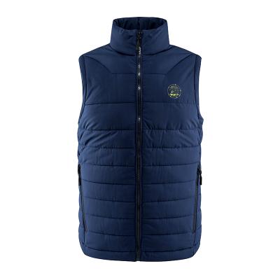 China Anti-pilling Mens Polyester Wadding Fabric Nylon Type And Sleeveless Mens Jacket 100% Fake Down Vest for sale