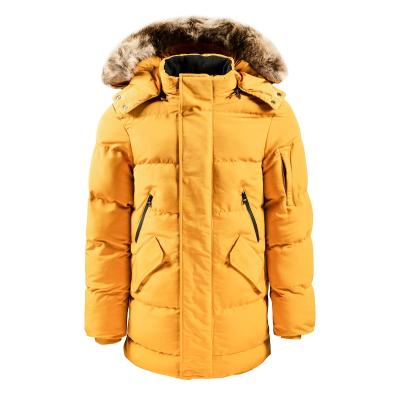 China Waterproof Custom Winter Padded Canada Winter Anorak Outerwear Long Parka Goose Coats With Detachable Hood&Fur Parka For Men for sale