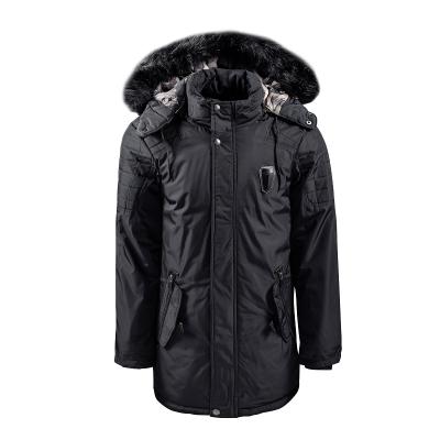 China 2020 High Quality Canadian OEM Reversible Men's Jacket Man Style Long Padded Jacket Stripper Coat For Men With Fur Hat for sale