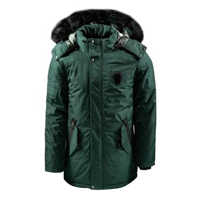 China Custom Men's Warm Winter Waterproof Outwear Long Hoody Sports Canada Coat With Fur Mens Parka Man Coats Waterproof Cotton Padded Jacket for sale