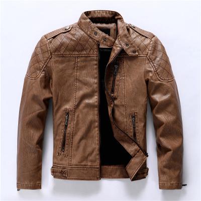 China Waterproof Autumn High Quality Slim Fit 2020 Where Men Outwear Leather Jacket PU Leather Jacket For Men for sale